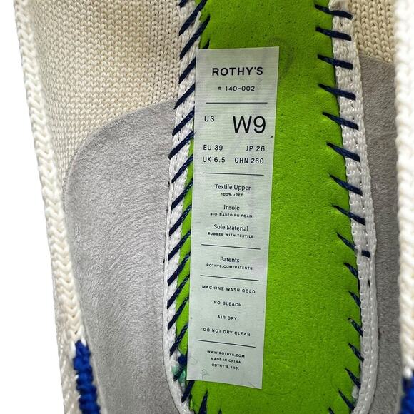 Rothy's The‎ Point Mary Jane Love Bird White Women’s Size 9 - Picture 8 of 8